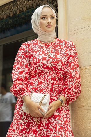 Yasemin Desen Çingene Elbise 100MD11483-5 - Thumbnail