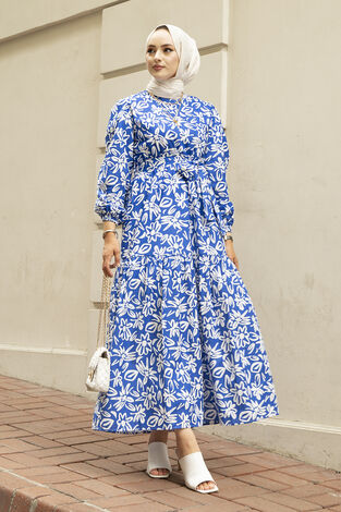 Yasemin Desen Çingene Elbise 100MD11483-6 - Thumbnail