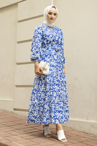 Yasemin Desen Çingene Elbise 100MD11483-6 - Thumbnail