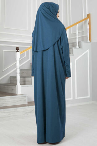 Peçeli Namaz Elbisesi 585EN-3459 -3 - Thumbnail