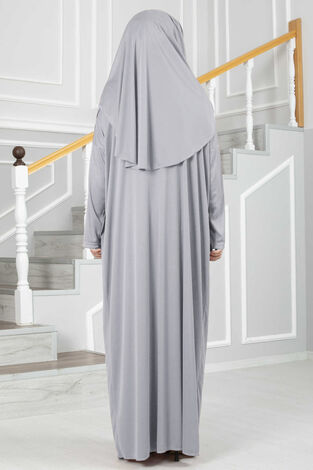 Peçeli Namaz Elbisesi 585EN-3459 -6 - Thumbnail