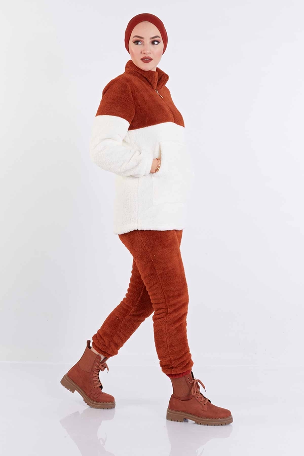 SB - Peluş İkili Spor Takım 180SB5625 Kiremit