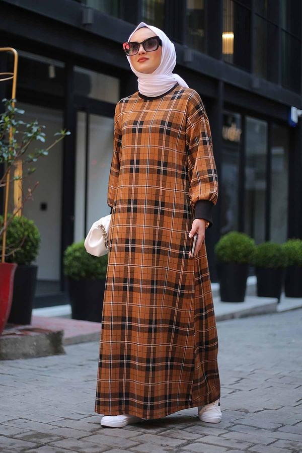 Plaid Patterned Dress 10082-5 