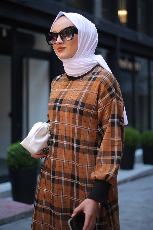  - Plaid Patterned Dress 10082-5 (1)