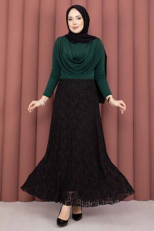 Premium Dantel Etek Siyah - Thumbnail