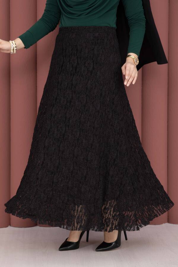 Kç - Premium Dantel Etek Siyah (1)