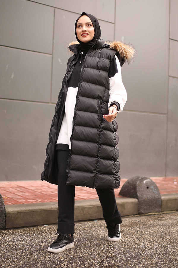 Puffer coat 9733-1 Black