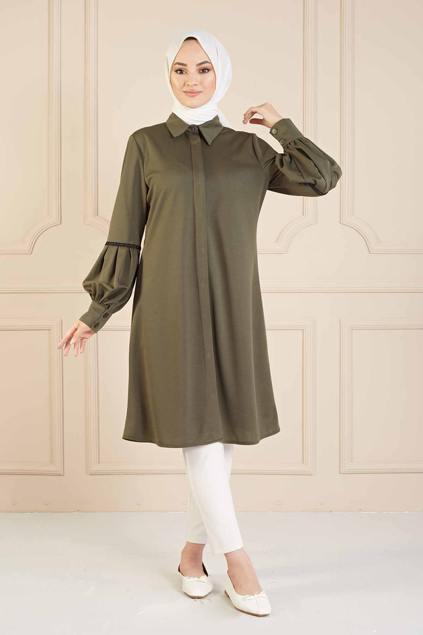 MD - Reglan Kol Tunik 100MD2239 Haki