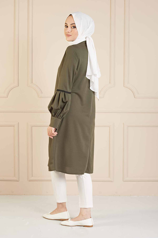 Reglan Kol Tunik 100MD2239 Haki - Thumbnail