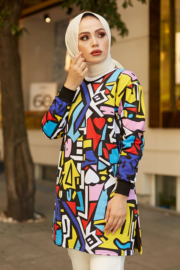  - Rengarenk Sweat Tunik 2495-1 (1)
