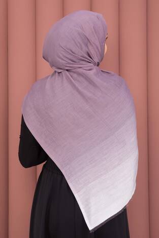 Renk Geçişli Modern Şal Serisi Lila - Thumbnail