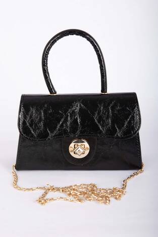 Rugan El & Omuz Çantası Siyah - Thumbnail