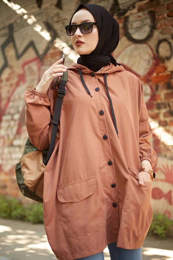 - SAG Arkası Baskılı Kap 2942-2 Kahve (1)