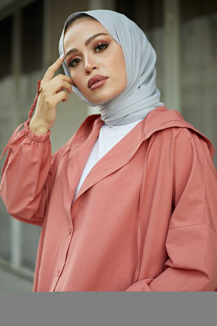 SAG Hood Spor Gömlek 8944-10 Somon - Thumbnail