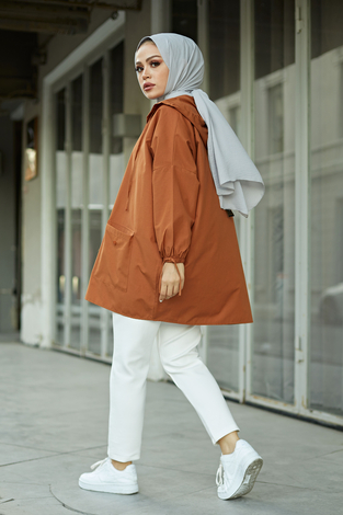 SAG Hood Spor Gömlek 8944-9 Taba - Thumbnail