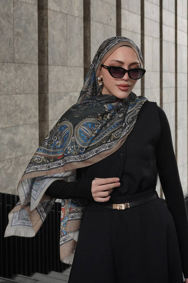 Şal Desenli Pamuklu Şal -10 Şal Desenli Pamuklu Şal -10
