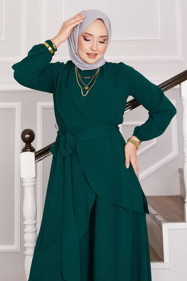 Hl - Salaş Kalıp Aerobin Tesettür İkili Takım Zümrüt (1) Hl - Salaş Kalıp Aerobin Tesettür İkili Takım Zümrüt (1)