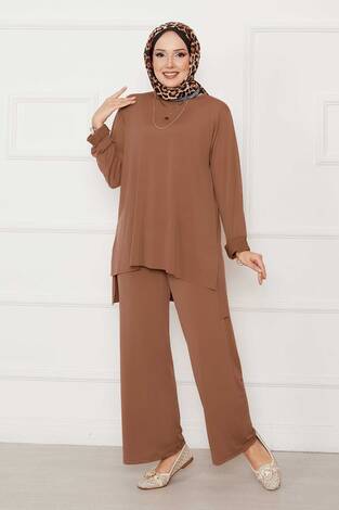 Salaş Rahat Kalıp İkili Sandy Takım Latte - Thumbnail