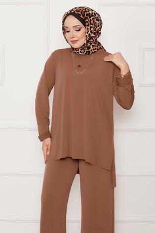 Salaş Rahat Kalıp İkili Sandy Takım Latte - Thumbnail