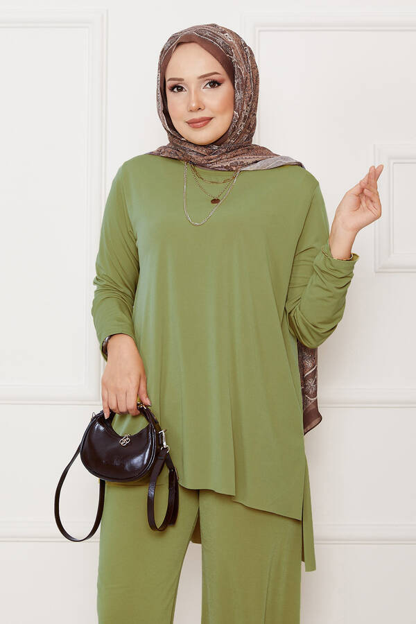 Özk - Salaş Rahat Kalıp İkili Sandy Takım Mint (1)