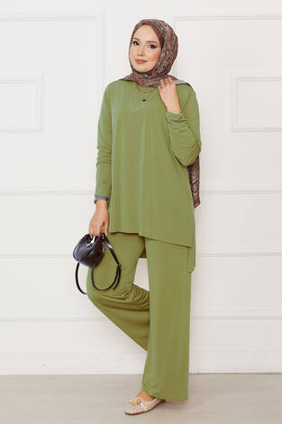 Salaş Rahat Kalıp İkili Sandy Takım Mint - Thumbnail