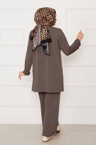 Salaş Rahat Kalıp İkili Sandy Takım Vizon - Thumbnail