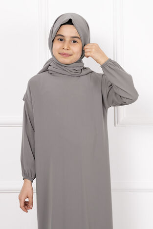 Şallı Çocuk Namaz Elbisesi Taş - Thumbnail