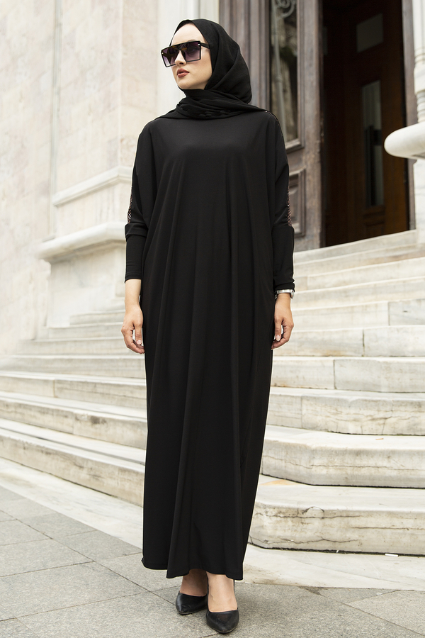 Sandy Ferace Elbise 120NY-01550 Siyah Sandy Ferace Elbise 120NY-01550 Siyah