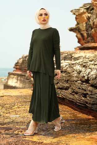 Sandy İkili Takım 65856-5 Haki - Thumbnail