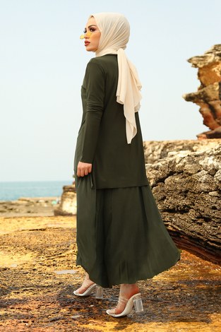 Sandy İkili Takım 65856-5 Haki - Thumbnail