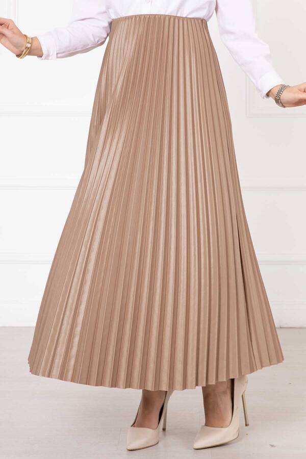 Frh - Sena Piliseli Etek Latte (1)