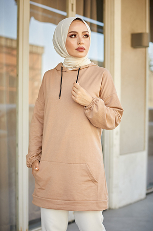 EMR SET Sweat Tunik 6744-3 Camel - Thumbnail