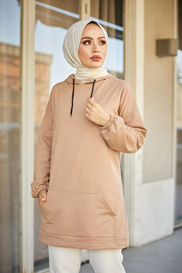  - EMR SET Sweat Tunik 6744-3 Camel (1)