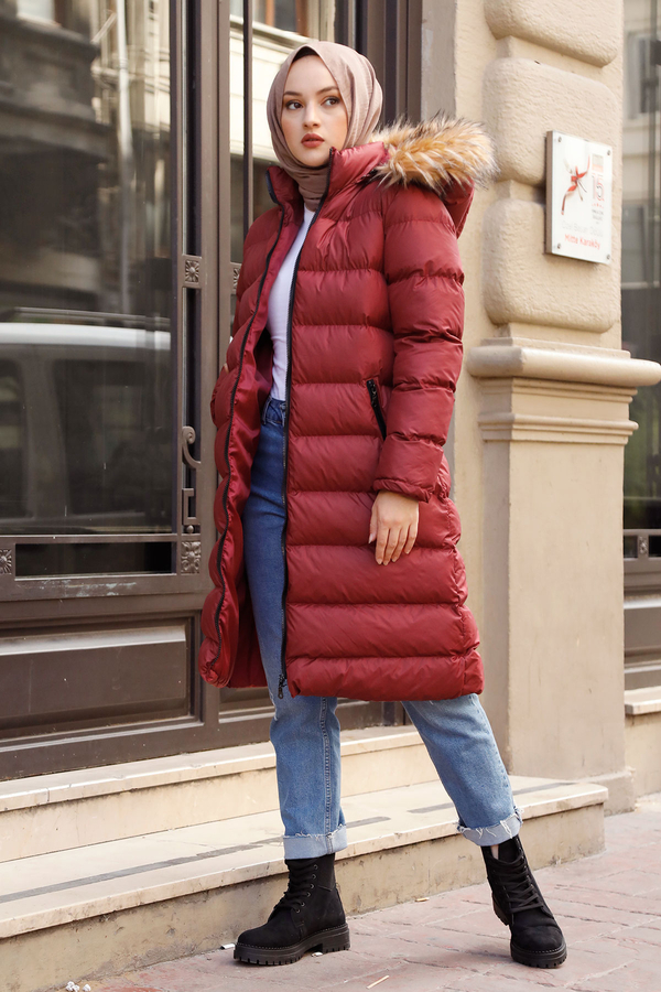 Şişme Mont 9732-2 Bordo Şişme Mont 9732-2 Bordo