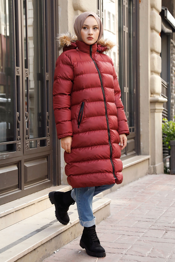  - Şişme Mont 9732-2 Bordo (1)