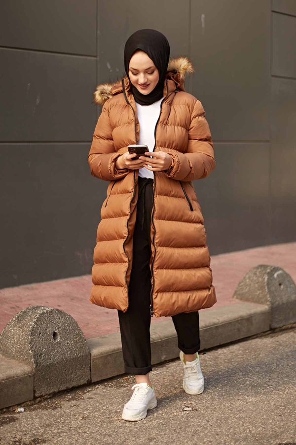 Şişme Mont 9732-4 Kahve Şişme Mont 9732-4 Kahve