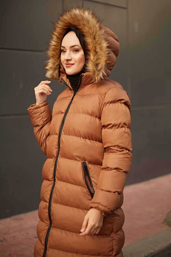  - Şişme Mont 9732-4 Kahve (1)