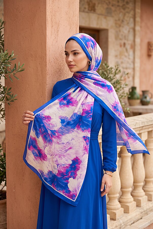 Soft Floral  Şal Serisi Saks