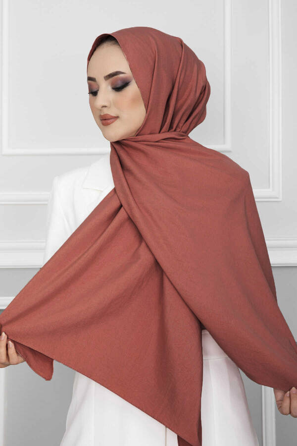 Emd - Soft Pamuk Tesettür Şal 190E-3322 Nar Çiçeği