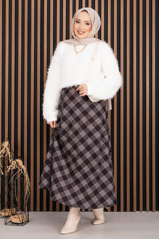 Softy Peluş Dokulu Triko Kazak Ekru - Thumbnail