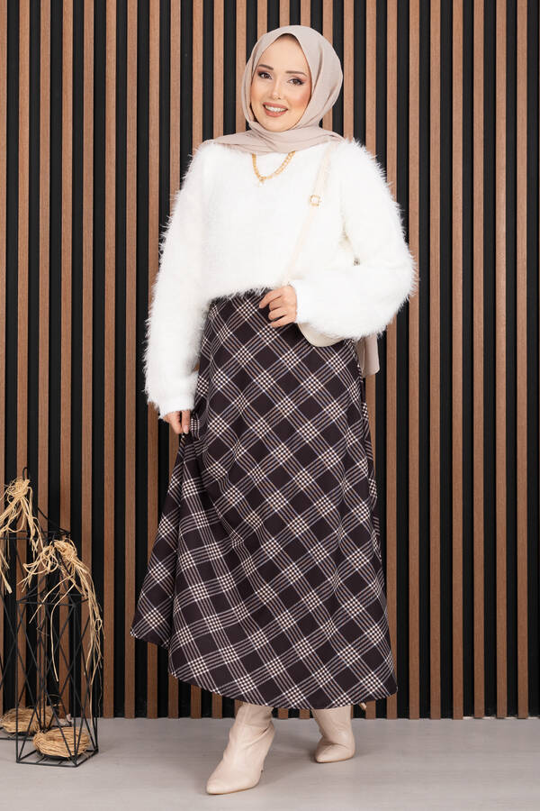 Mo - Softy Peluş Dokulu Triko Kazak Ekru