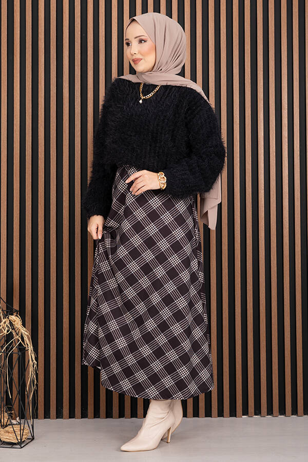 Softy Peluş Dokulu Triko Kazak Siyah - 4