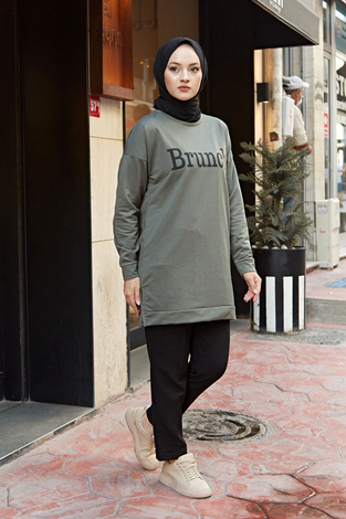 Spor tunik 7462-11 Haki - Thumbnail