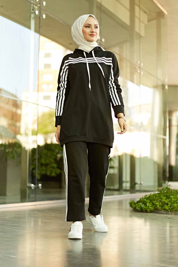Striped Track suit 10049-1 Black Striped Track suit 10049-1 Black