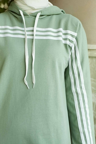 Striped Track suit 10049-2 Mint - Thumbnail