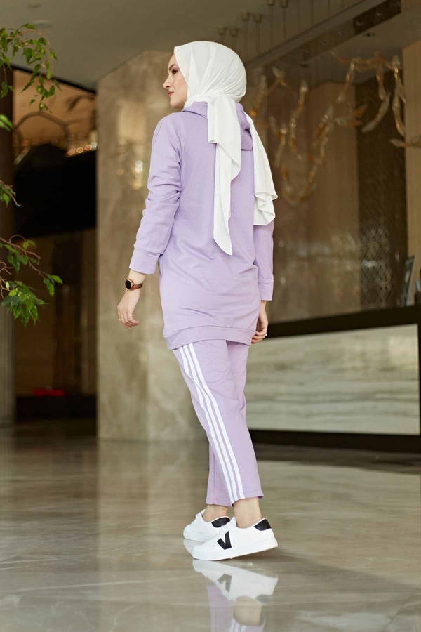 Striped Track suit 10049-5 Lilac