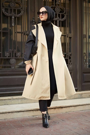 Style Trench coat 10091-4 Beige - Thumbnail