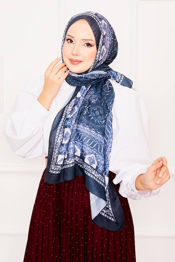 Sümbül Desen Tesettür Şal -14 Sümbül Desen Tesettür Şal -14