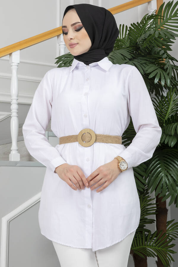 E - Tesettür Hasır Kemer Camel (1)