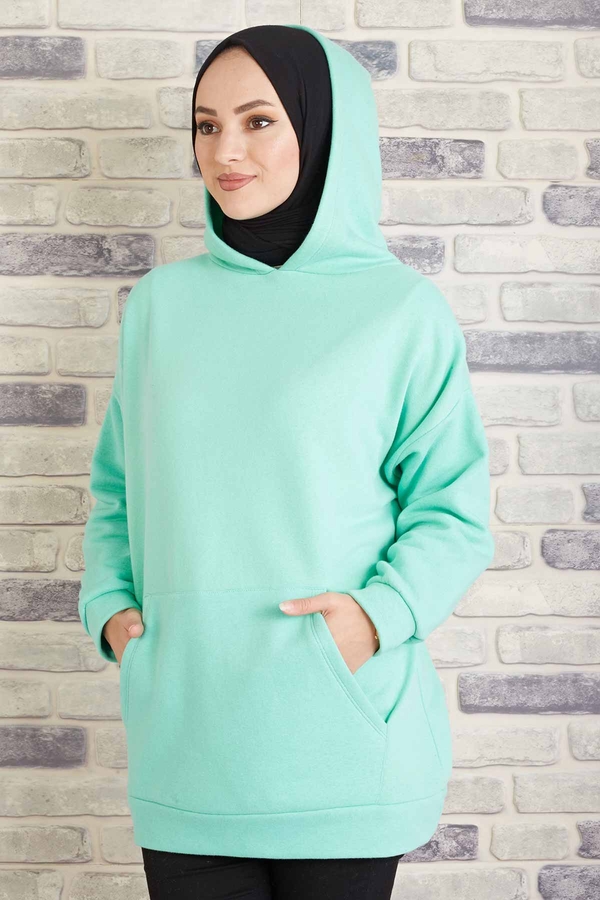 MD - Tres Puf Sweat 100MD10122 Su Yeşili (1)